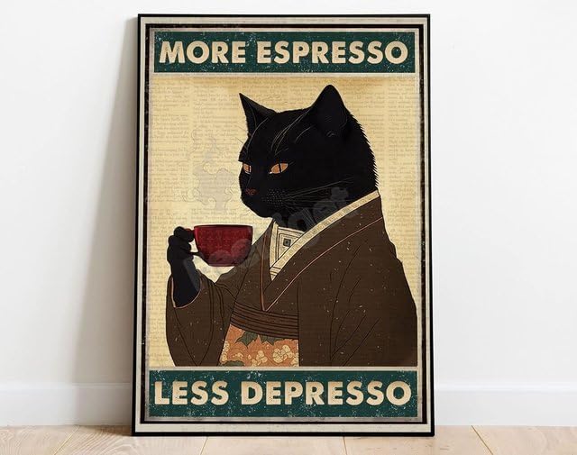 Coffee Tea Poster - ป้ายโลหะสไตล์เรโทร โปสเตอร์ 