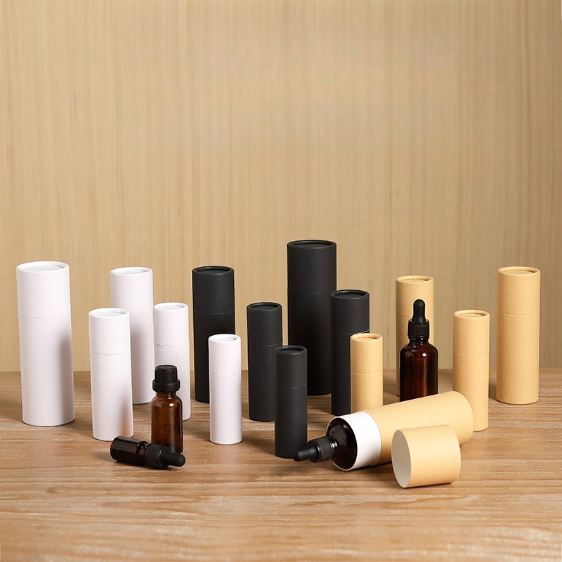Coffee Tea Organizer - 10/30/50pcs ขวดน้ํามันหอมระเหยกระดาษหลอดกล่องบรรจุภัณฑ์ Universal กระดาษคราฟท์กระบอกของขวัญกล่องชากระดาษขายส่ง