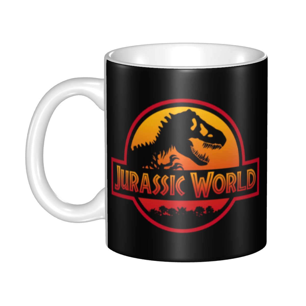 Coffee Tea World - แก้วกาแฟไดโนเสาร์เวิลด์ จูราสสิค พาร์ค แก้วเซรามิกสำหรับชาและนม ดีไซน์ภาพยนตร์ผจญภัย ปรับแต่งได้เอง