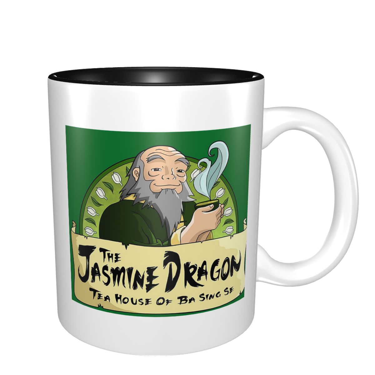 Coffee Jasmine Tea - แก้วน้ำชาลายมังกรจัสมิน แก้วเซรามิกตลกๆ แก้วกาแฟ แก้วชา แก้วนม ของขวัญสำหรับเพื่อน