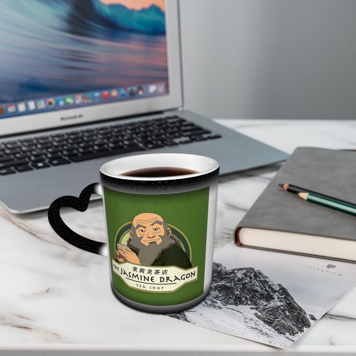 Coffee Jasmine Tea - แก้วเซรามิค Avatar The Last Airbender ลายจัสมิน