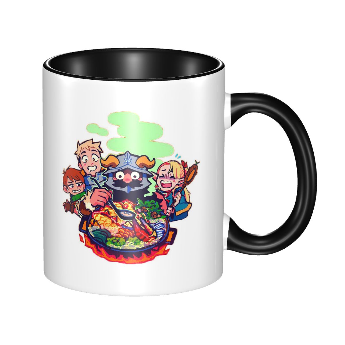Coffee Tea Recipe - แก้วเซรามิกตลกๆ ลายสูตรอาหารจากเกม Senshi Delicious In Dungeon