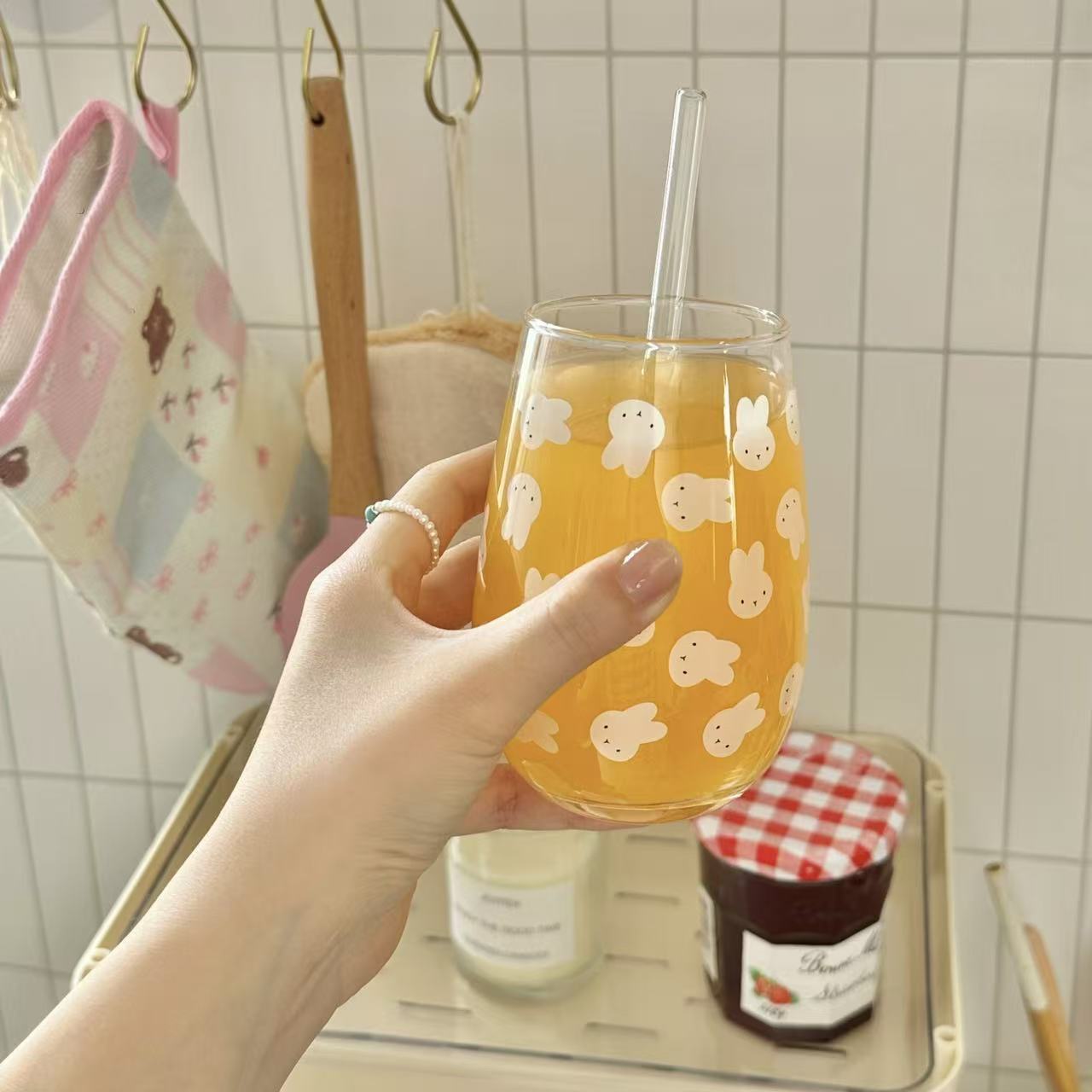 แก้วน้ำพิมพ์ลายกระต่ายมิฟฟี่น่ - Coffee And Tea Glass บทวิจารณ์และราคา