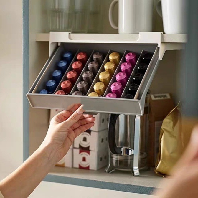 ที่ใส่แคปซูลกาแฟ กล่องเก็บแคปซ - Coffee Tea Organizer บทวิจารณ์และราคา