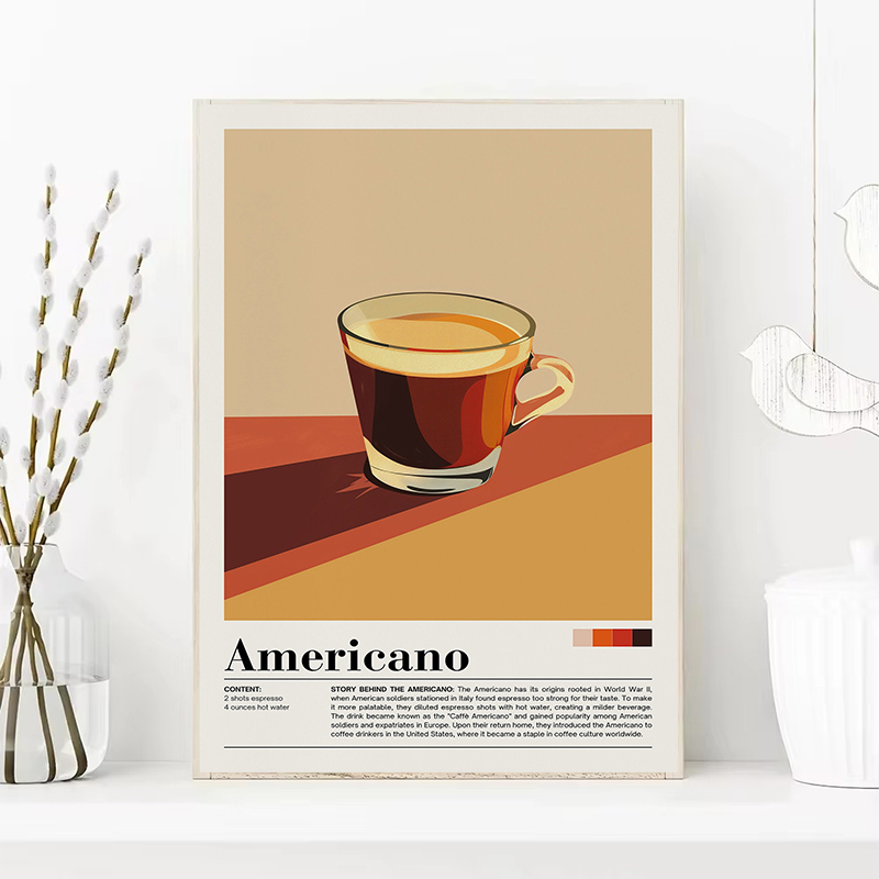 Vintage กาแฟเครื่องดื่มโปสเตอร - Coffee Tea Poster บทวิจารณ์และราคา
