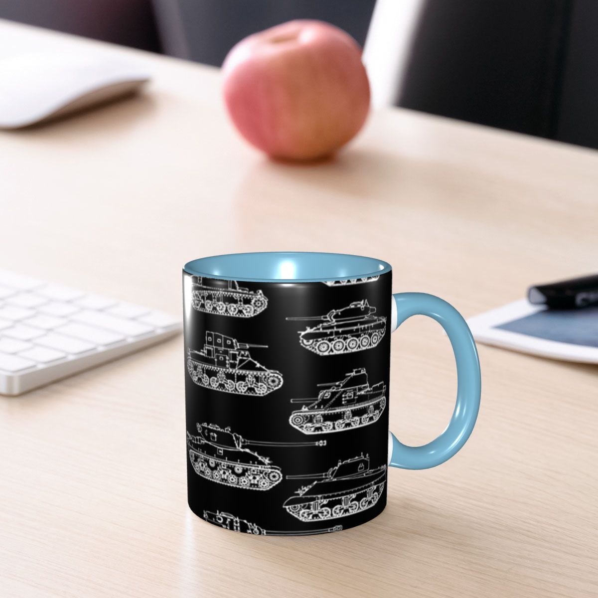 แก้วกาแฟเซรามิกตลก ลายรถถังสหร - Coffee Tea World บทวิจารณ์และราคา