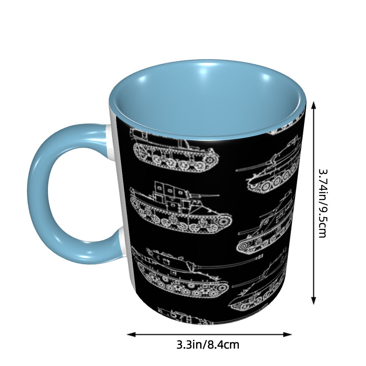 แก้วกาแฟเซรามิกตลก ลายรถถังสหร - Coffee Tea World บทวิจารณ์และราคา