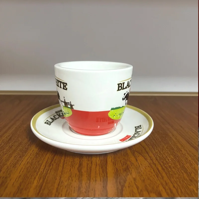 ชุดแก้วกาแฟเซรามิกสีดำขาวคุณภา - Coffee Tea Catering บทวิจารณ์และราคา