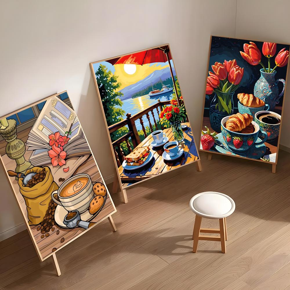ดีไซน์แก้วกาแฟสำหรับน้ำชายามบ่ - Coffee Tea Poster บทวิจารณ์และราคา