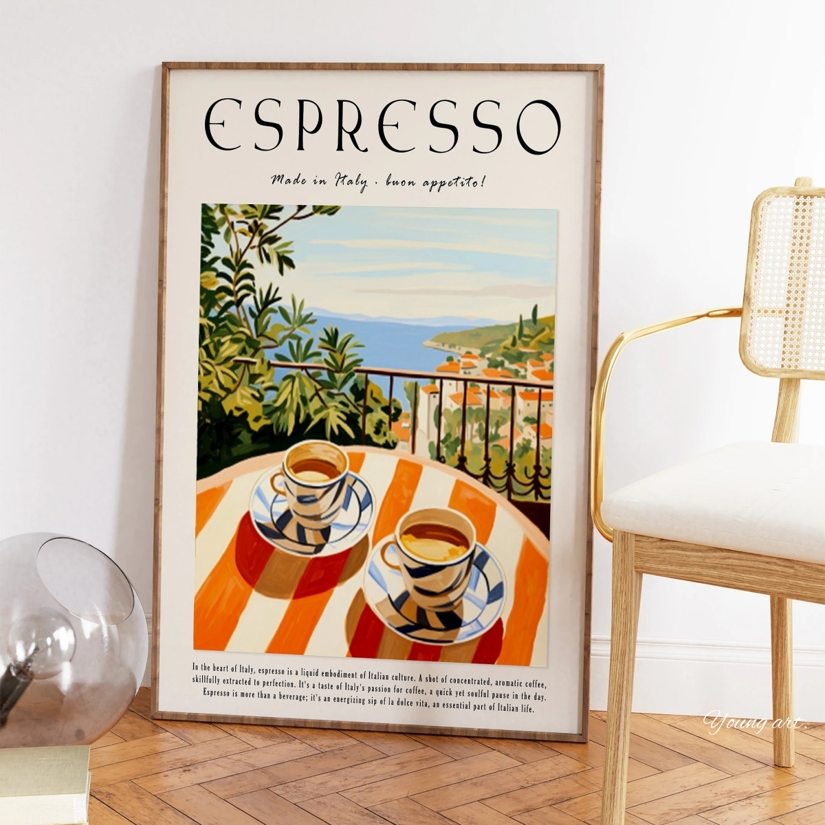 กาแฟเอสเปรสโซอิตาเลียน ภาพพิมพ - Coffee Tea Poster บทวิจารณ์และราคา