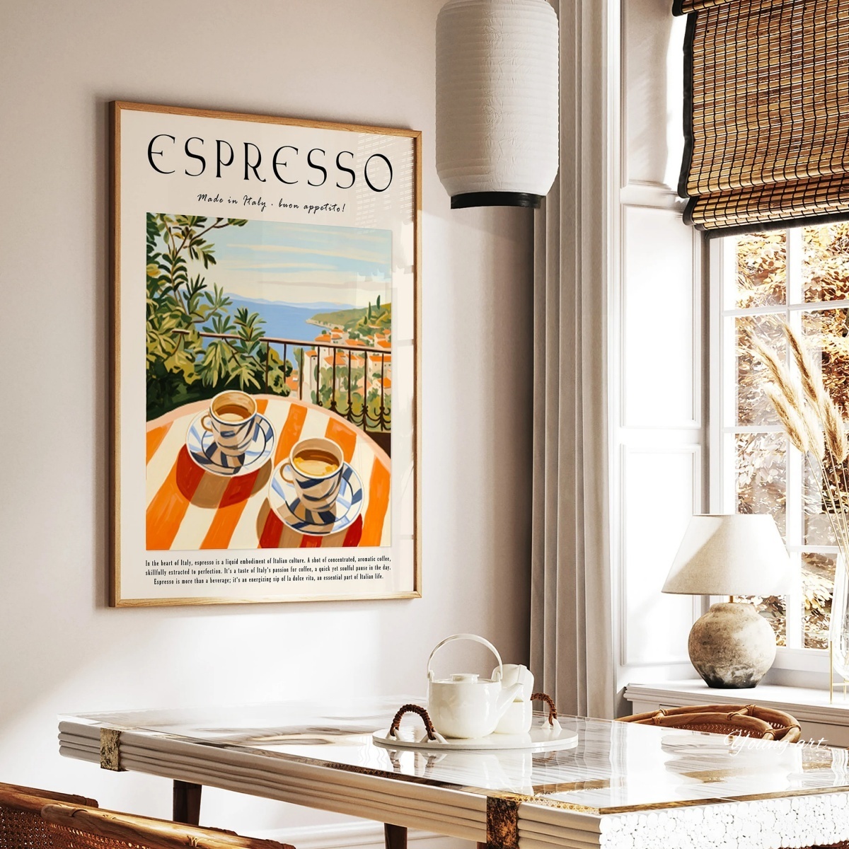 กาแฟเอสเปรสโซอิตาเลียน ภาพพิมพ - Coffee Tea Poster บทวิจารณ์และราคา