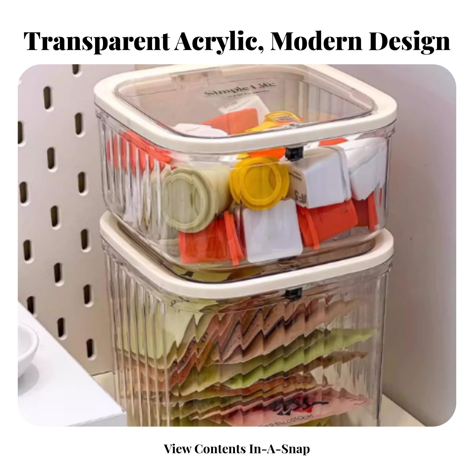 กล่องเก็บถุงชาพลาสติกความจุขนา - Coffee Tea Organizer บทวิจารณ์และราคา
