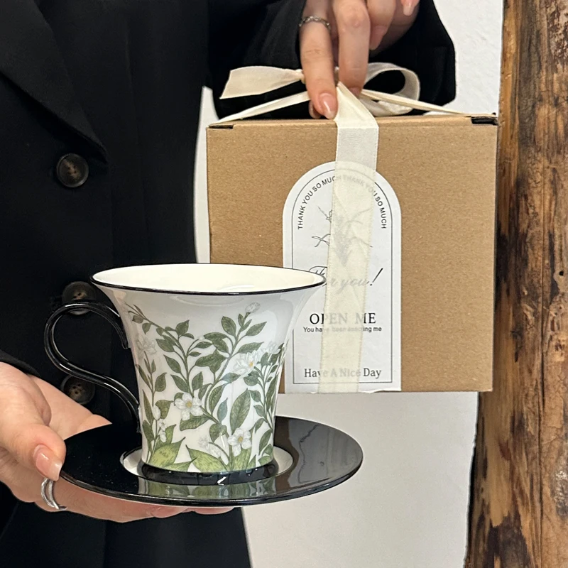ชุดถ้วยกาแฟและจานเซรามิกพร้อมภ - Coffee Jasmine Tea บทวิจารณ์และราคา