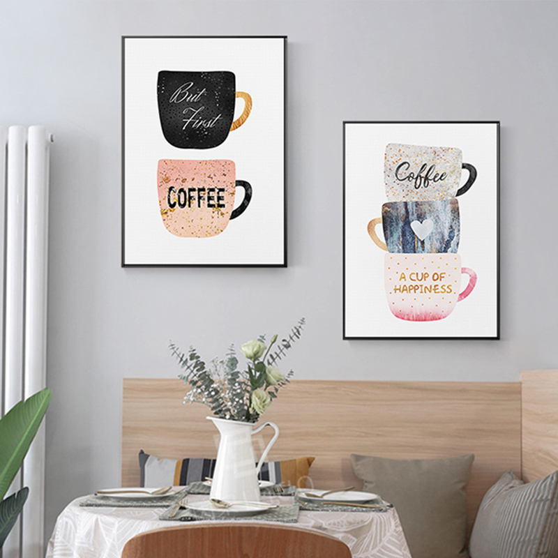 Nordic ถ้วยกาแฟครีมชายามบ่ายภา - Coffee Tea Poster บทวิจารณ์และราคา