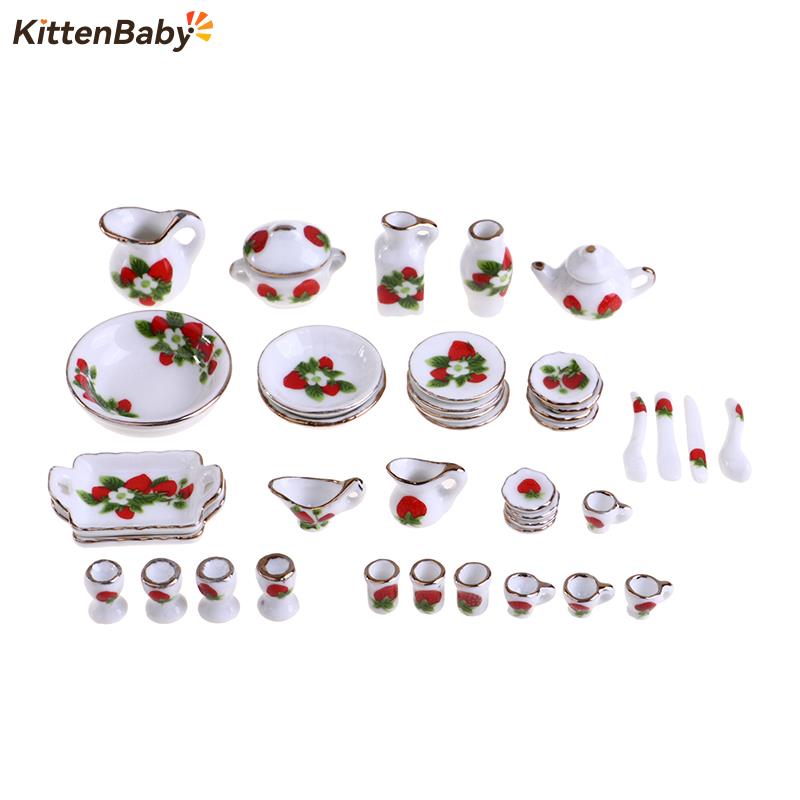 1ชุด1:12 Miniature บ้านตุ๊กตาด - Coffee Tea Catering บทวิจารณ์และราคา