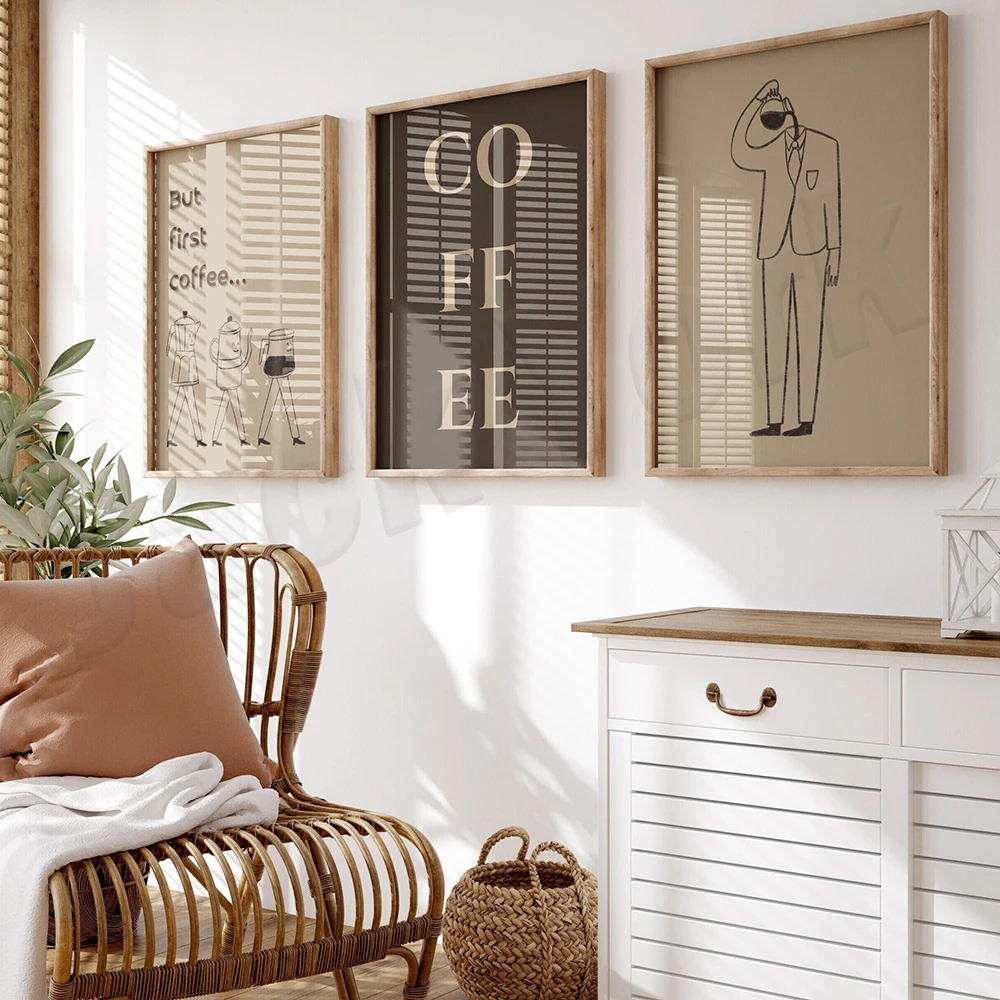Coffee guide, coffee recipes,  - Coffee Tea Poster บทวิจารณ์และราคา