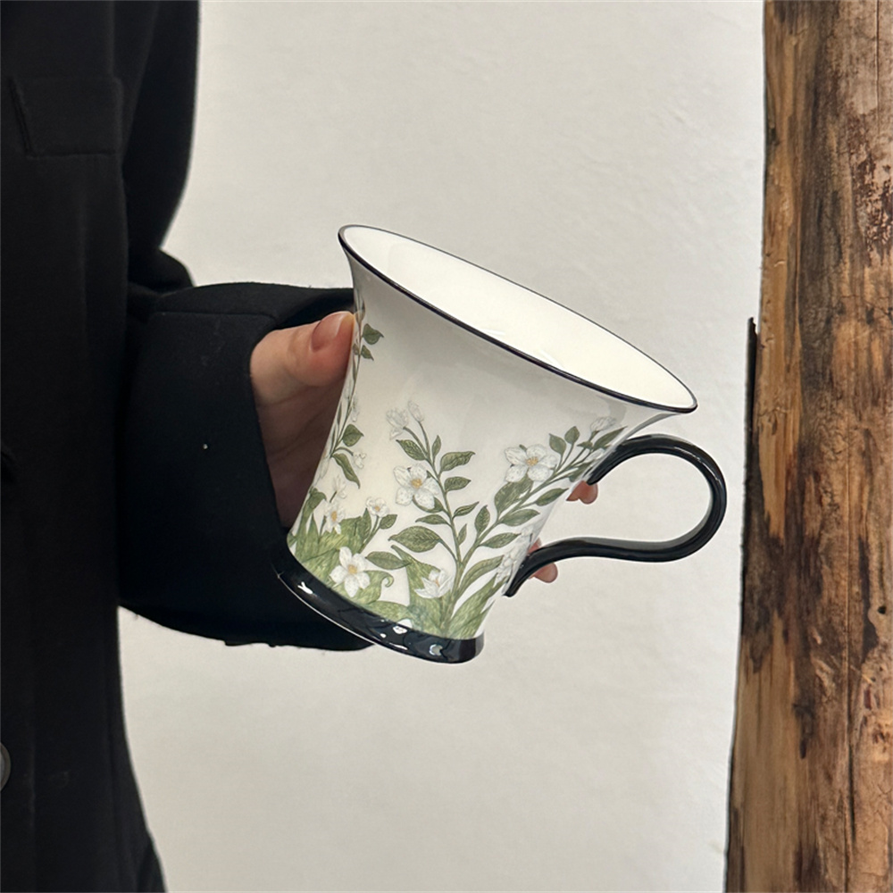 ภาพวาดสีน้ํามันวินเทจจัสมินถ้ว - Coffee Jasmine Tea บทวิจารณ์และราคา