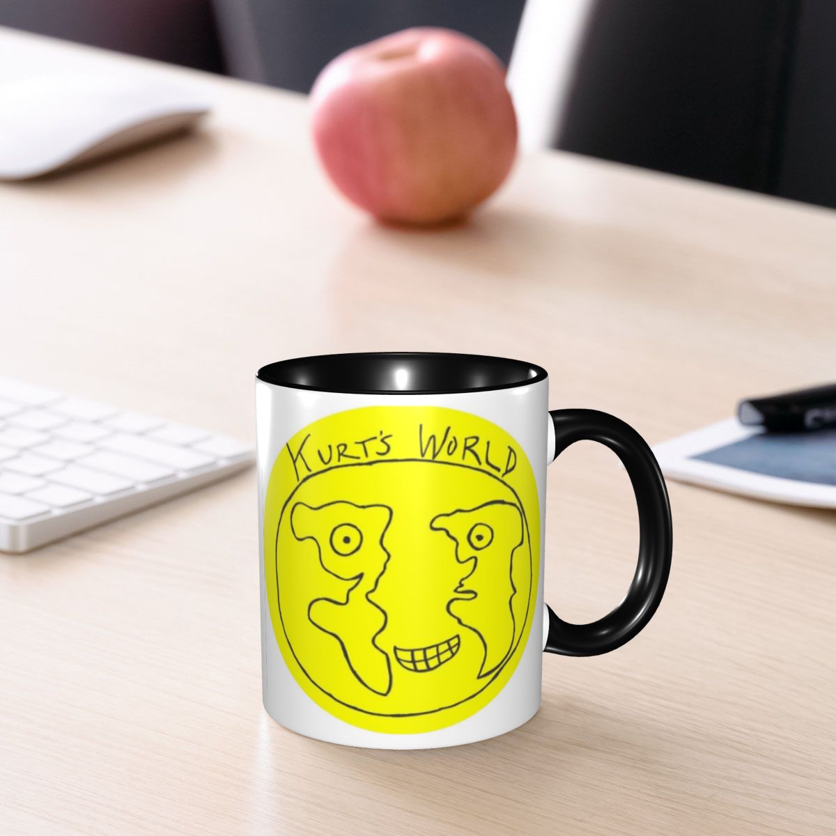 แก้วเซรามิกพิมพ์ลายโลโก้โลกของ - Coffee Tea World บทวิจารณ์และราคา