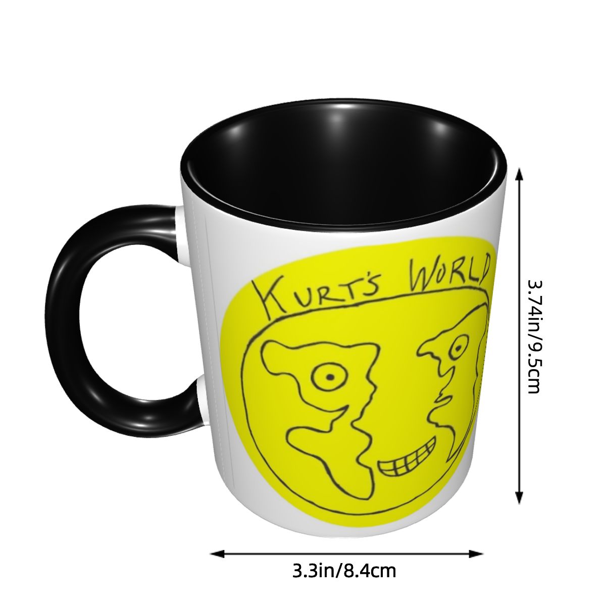 แก้วเซรามิกพิมพ์ลายโลโก้โลกของ - Coffee Tea World บทวิจารณ์และราคา