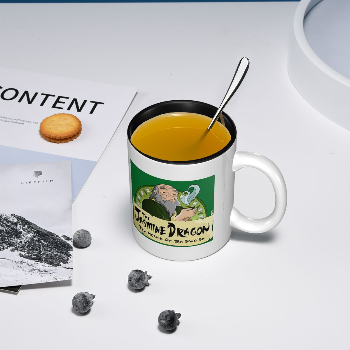 แก้วน้ำชาลายมังกรจัสมิน แก้วเซ - Coffee Jasmine Tea บทวิจารณ์และราคา