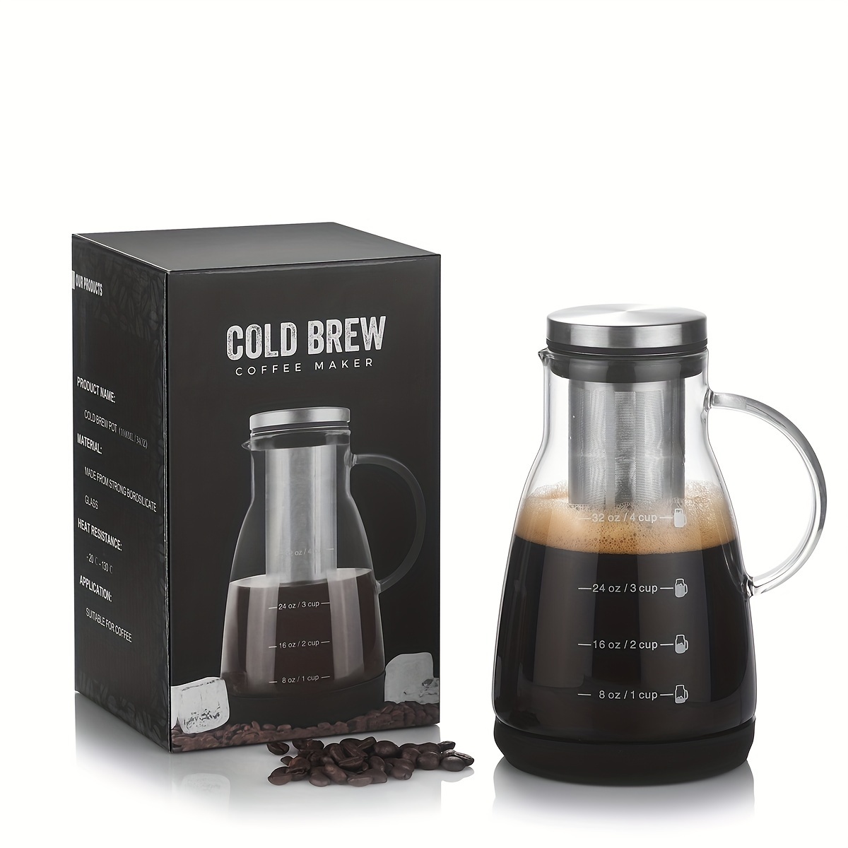 เหยือกแก้วคลาสสิกขนาด 24 ออนซ์ - Coffee And Tea Glass บทวิจารณ์และราคา