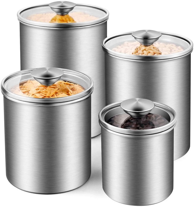 ชุดกระป๋องเก็บอาหารสแตนเลสสำหร - Coffee And Tea Glass บทวิจารณ์และราคา