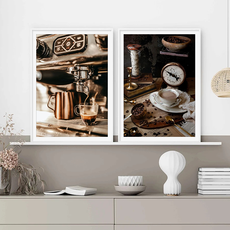 โปสเตอร์ภาพวาดบนผ้าใบลายกาแฟวิ - Coffee Tea Poster บทวิจารณ์และราคา