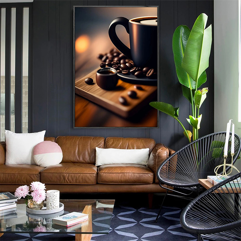 โปสเตอร์ภาพวาดบนผ้าใบลายกาแฟวิ - Coffee Tea Poster บทวิจารณ์และราคา