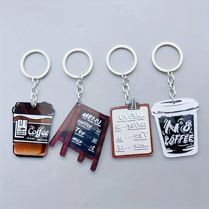 พวงกุญแจแก้วกาแฟอะคริลิก 8 ชิ้ - Coffee & Tea Ken'S House บทวิจารณ์และราคา